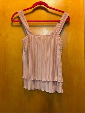 Express Pleated Double-Layer Camisole - Light Pink